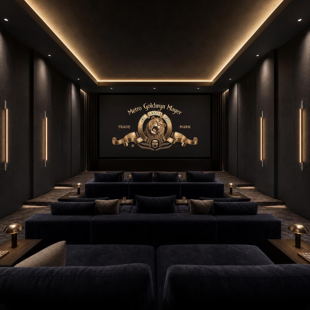 Private cinema and residential AV installation